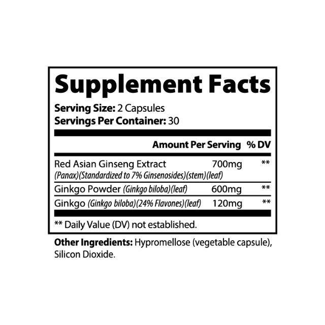 Gingko Biloba + Asian Ginseng